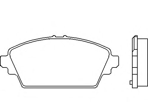 Комплект тормозных колодок, дисковый тормоз P 56 044