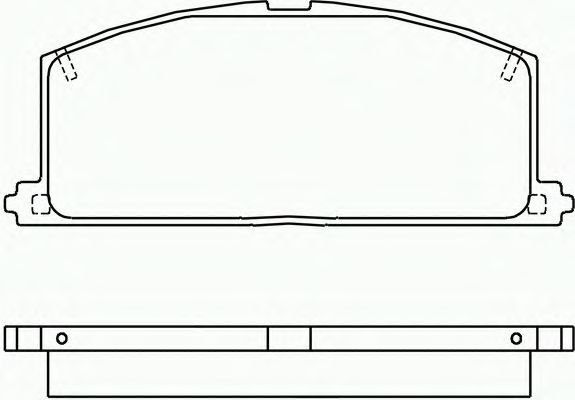 Комплект тормозных колодок, дисковый тормоз P 83 011