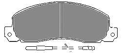 Комплект тормозных колодок, дисковый тормоз 6382