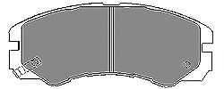 Комплект тормозных колодок, дисковый тормоз 6542