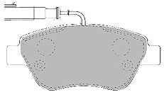 Комплект тормозных колодок, дисковый тормоз 6561