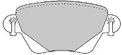 Комплект тормозных колодок, дисковый тормоз 6602