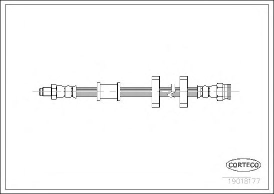 Tubo flexible de frenos 19018177