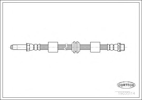 Tubo flexible de frenos 19035114