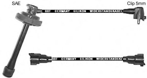Комплект проводов зажигания ZK1773