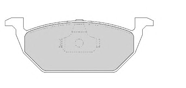 Комплект тормозных колодок, дисковый тормоз FD6754A