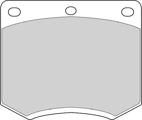 Комплект тормозных колодок, дисковый тормоз FD4023A