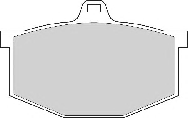 Комплект тормозных колодок, дисковый тормоз FD225A