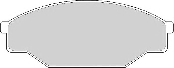 Комплект тормозных колодок, дисковый тормоз FD6264A