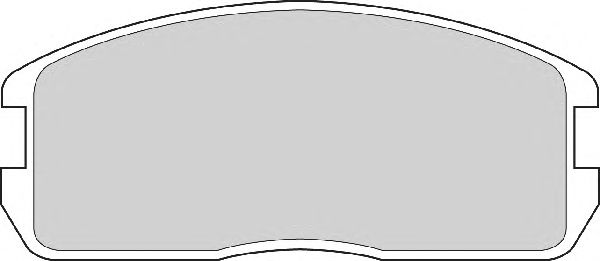 Комплект тормозных колодок, дисковый тормоз FD6337A