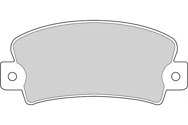 Комплект тормозных колодок, дисковый тормоз FD605A