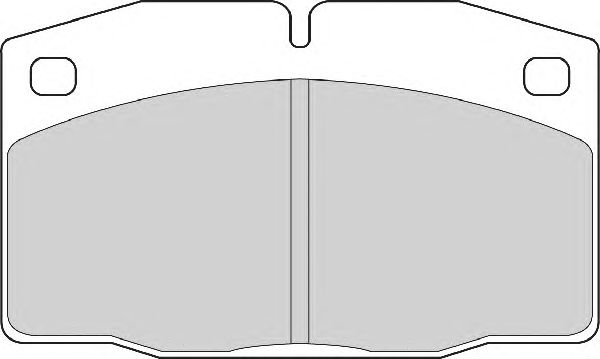Комплект тормозных колодок, дисковый тормоз FD611A