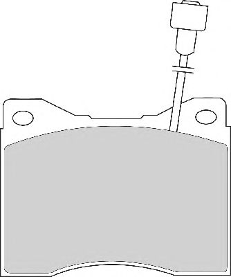 Комплект тормозных колодок, дисковый тормоз FD4176A