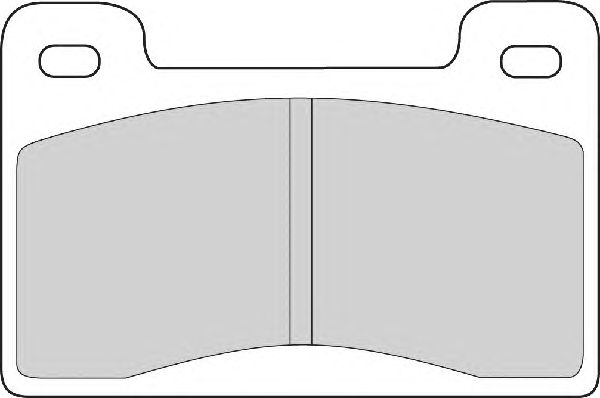 Комплект тормозных колодок, дисковый тормоз FD6342A