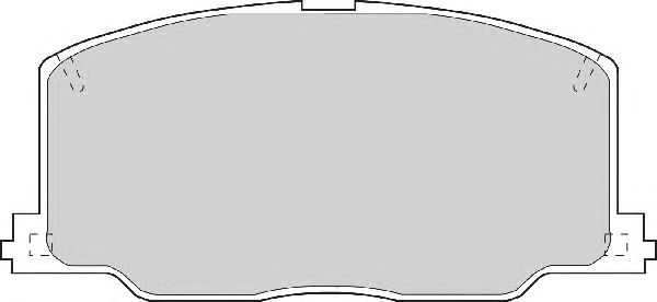 Комплект тормозных колодок, дисковый тормоз FD6459A