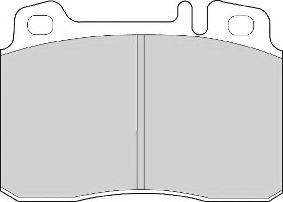 Комплект тормозных колодок, дисковый тормоз FD6618A