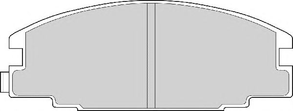 Комплект тормозных колодок, дисковый тормоз FD6527A
