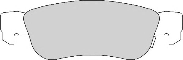 Комплект тормозных колодок, дисковый тормоз FD6755A