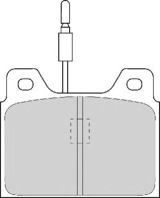 Комплект тормозных колодок, дисковый тормоз FD254A