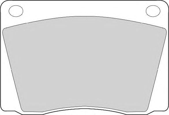 Комплект тормозных колодок, дисковый тормоз FD244A