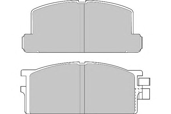 Комплект тормозных колодок, дисковый тормоз FD6530V