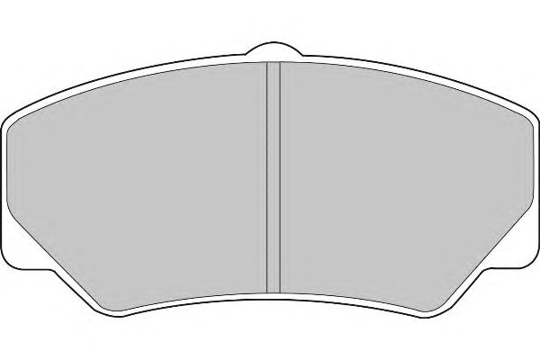 Комплект тормозных колодок, дисковый тормоз FD686N