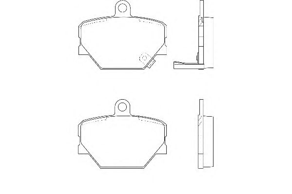 Комплект тормозных колодок, дисковый тормоз DBP221162