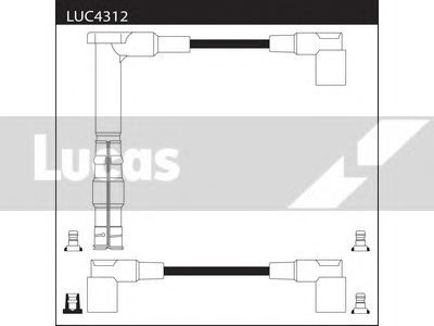 Jogo de cabos de ignição LUC4312