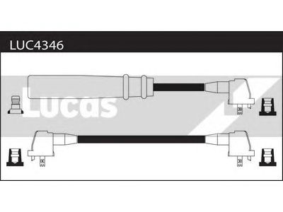 Комплект проводов зажигания LUC4346