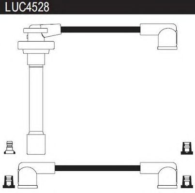 Комплект проводов зажигания LUC4528
