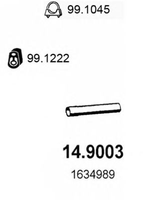 Tubo gas scarico 14.9003