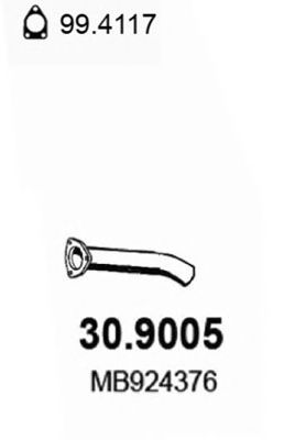 Avgasrör 30.9005