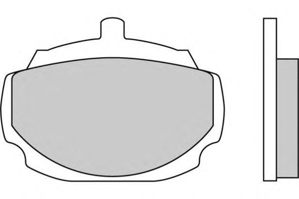 Комплект тормозных колодок, дисковый тормоз 12-0033