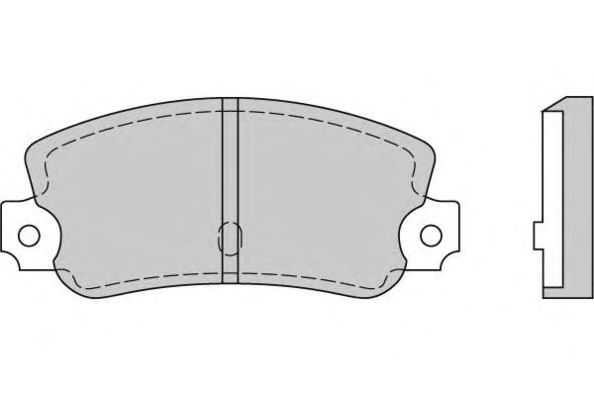 Комплект тормозных колодок, дисковый тормоз 12-0074