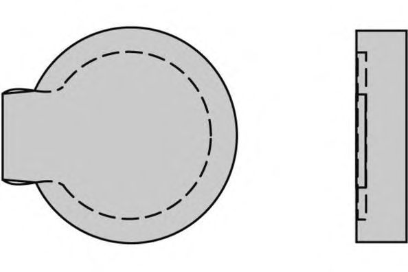 Комплект тормозных колодок, дисковый тормоз 12-0122