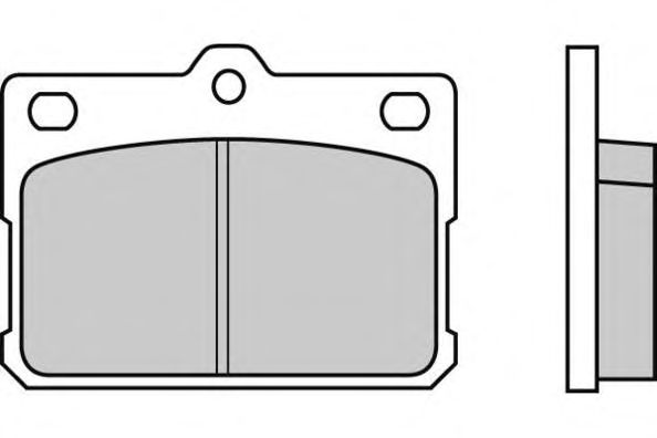 Комплект тормозных колодок, дисковый тормоз 12-0198