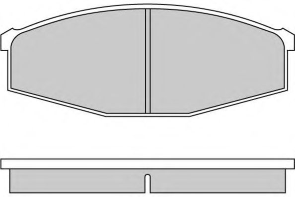 Комплект тормозных колодок, дисковый тормоз 12-0234