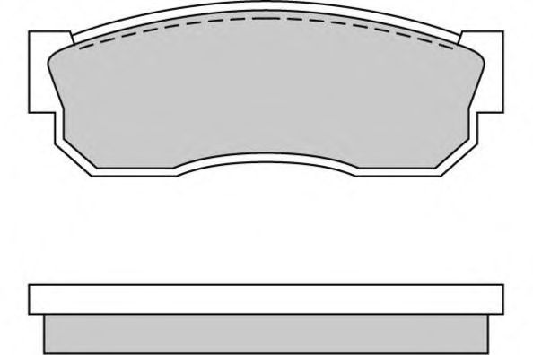 Комплект тормозных колодок, дисковый тормоз 12-0246
