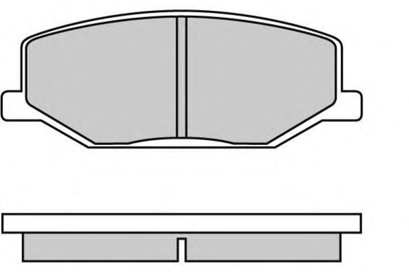 Комплект тормозных колодок, дисковый тормоз 12-0278