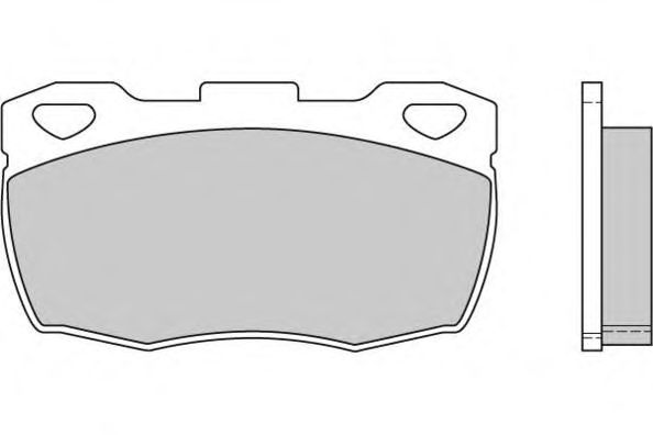 Комплект тормозных колодок, дисковый тормоз 12-0401