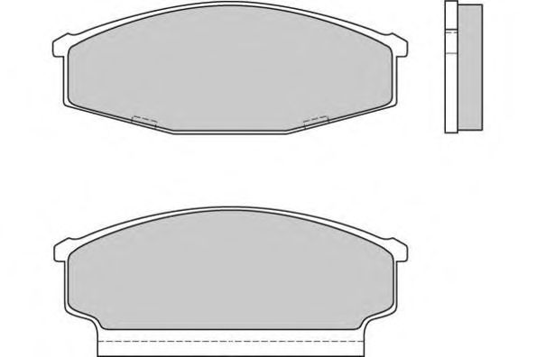 Комплект тормозных колодок, дисковый тормоз 12-0408