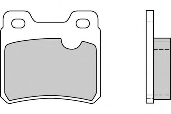 Комплект тормозных колодок, дисковый тормоз 12-0418