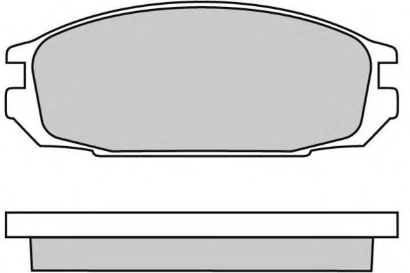 Комплект тормозных колодок, дисковый тормоз 12-0445