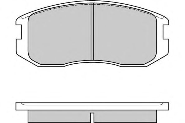 Комплект тормозных колодок, дисковый тормоз 12-0558