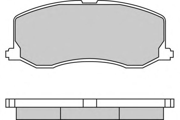 Комплект тормозных колодок, дисковый тормоз 12-0596