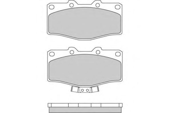 Комплект тормозных колодок, дисковый тормоз 12-0618