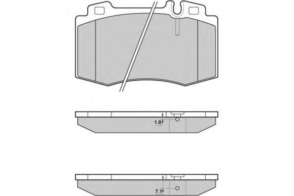 Комплект тормозных колодок, дисковый тормоз 12-0986