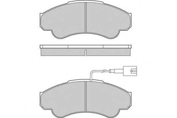 Комплект тормозных колодок, дисковый тормоз 12-0998