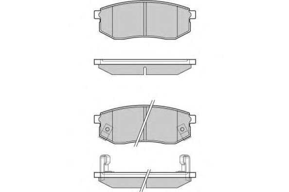 Комплект тормозных колодок, дисковый тормоз 12-1029