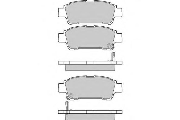 Комплект тормозных колодок, дисковый тормоз 12-1042